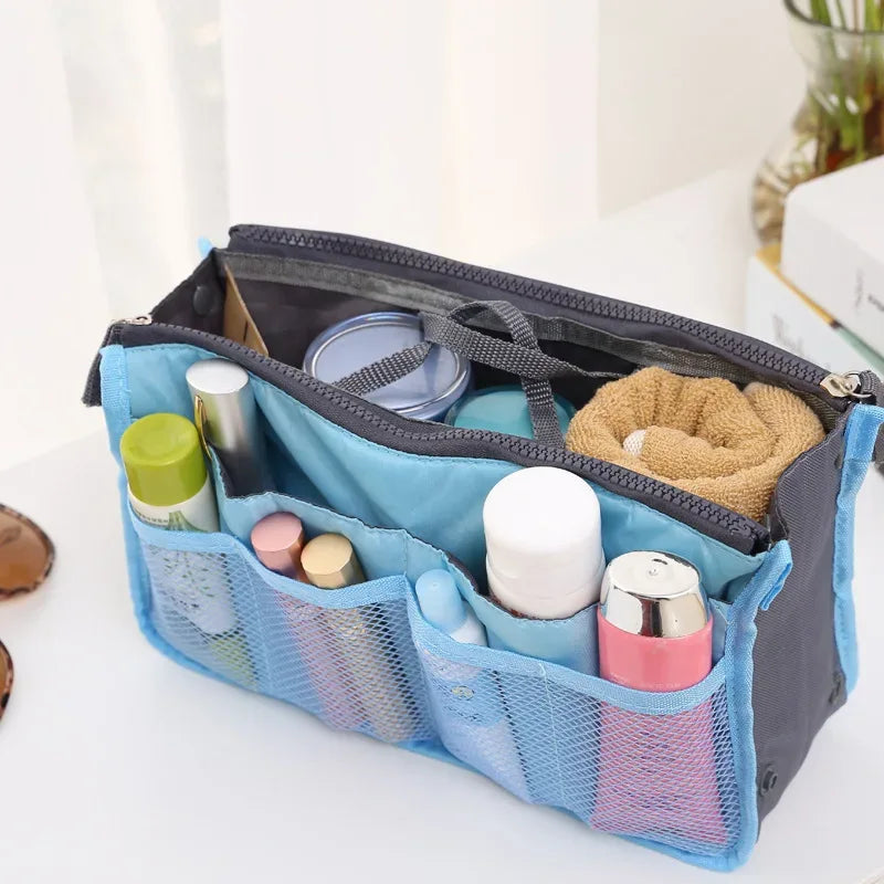 Nylon Handbag Organizer Insert with Multiple Pockets