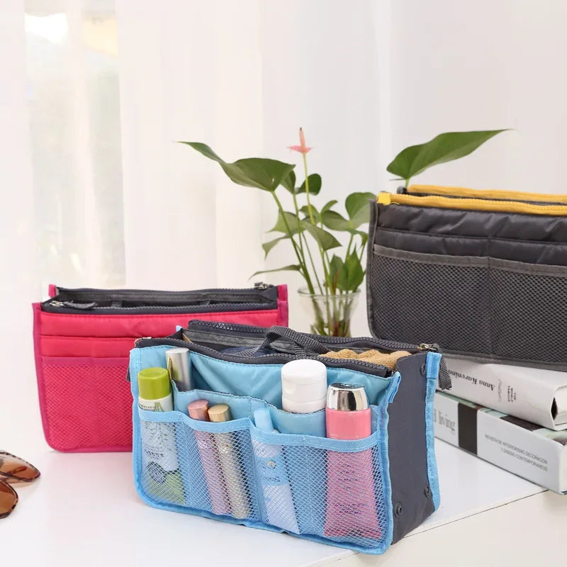 Nylon Handbag Organizer Insert with Multiple Pockets
