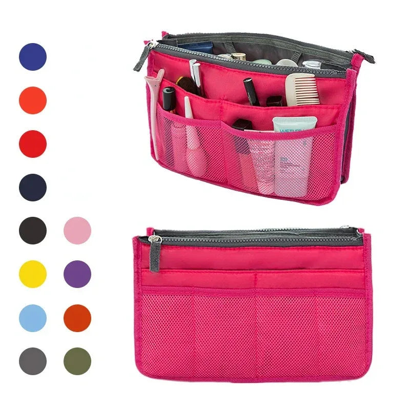 Nylon Handbag Organizer Insert with Multiple Pockets