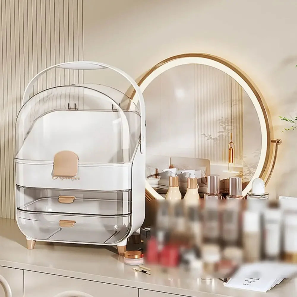 Premium Layered waterproof Cosmetics Box - Portable
