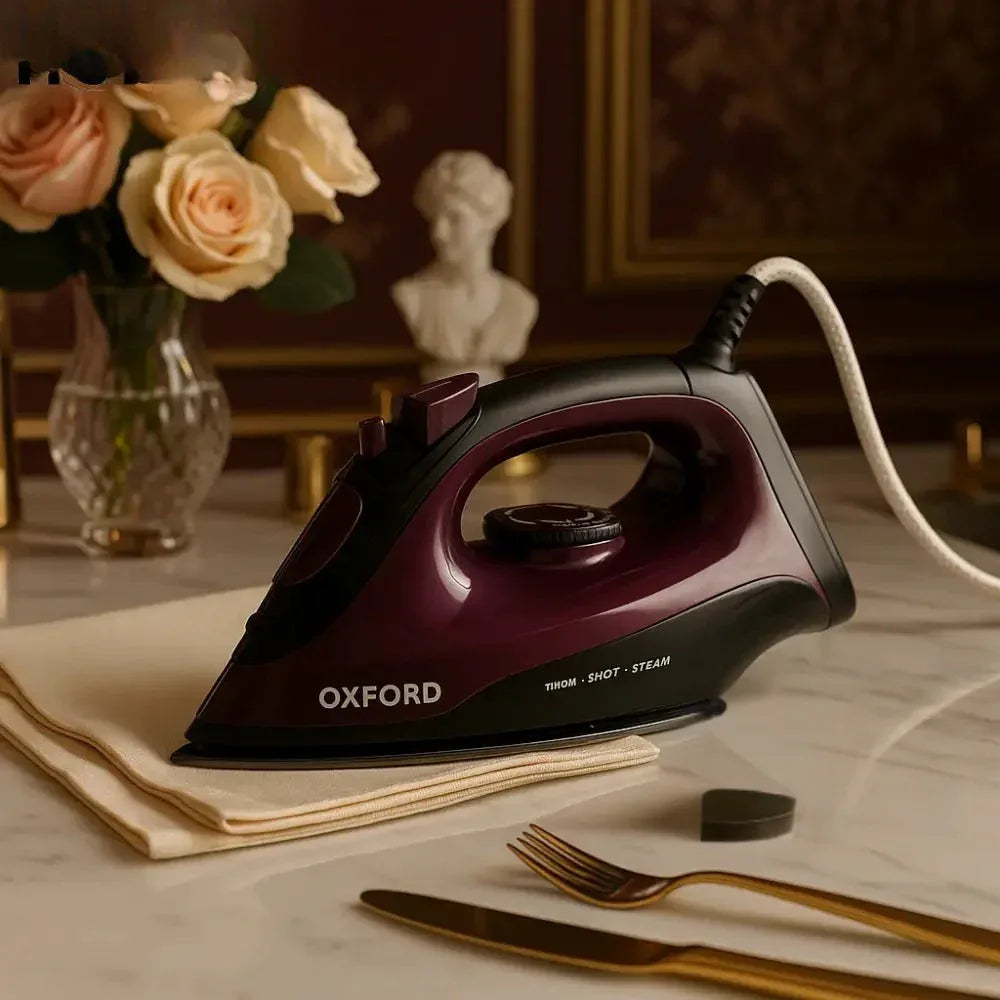 Oxford Deluxe Steam Iron - Powerful & Slim Design