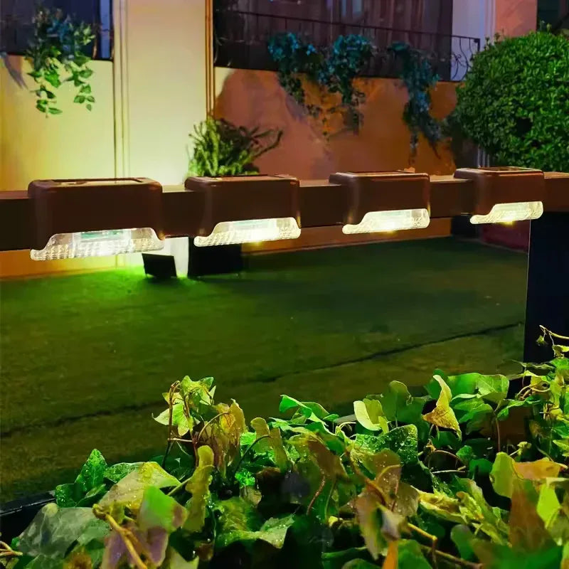 Pack of 4 Solar LED Staircase Lights Outdoor