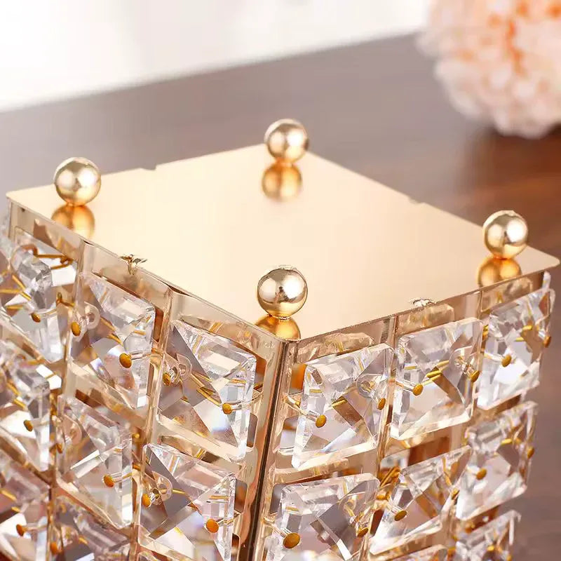 Crystal Makeup Brush Holder Candle Holder