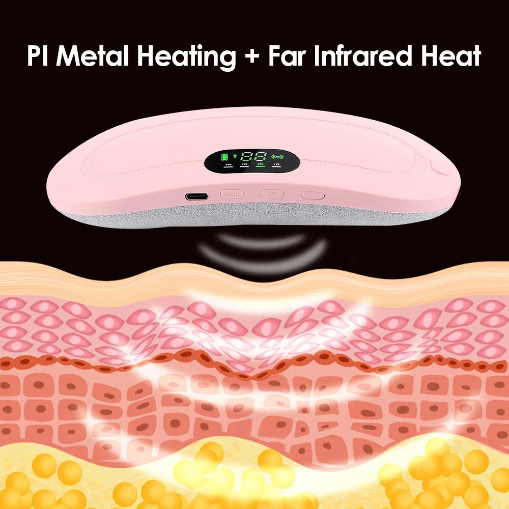 Period Cramp Relief Belt with Digital Heat Therapy