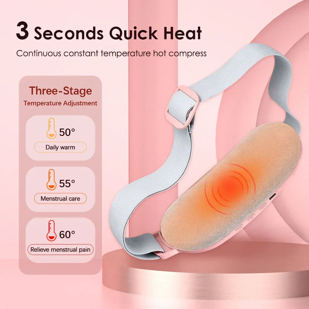 Period Cramp Relief Belt with Digital Heat Therapy