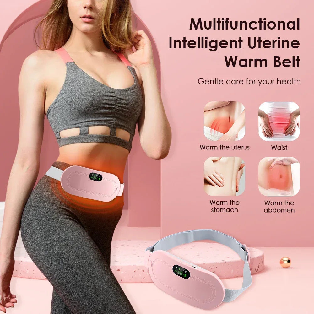 Period Cramp Relief Belt with Digital Heat Therapy