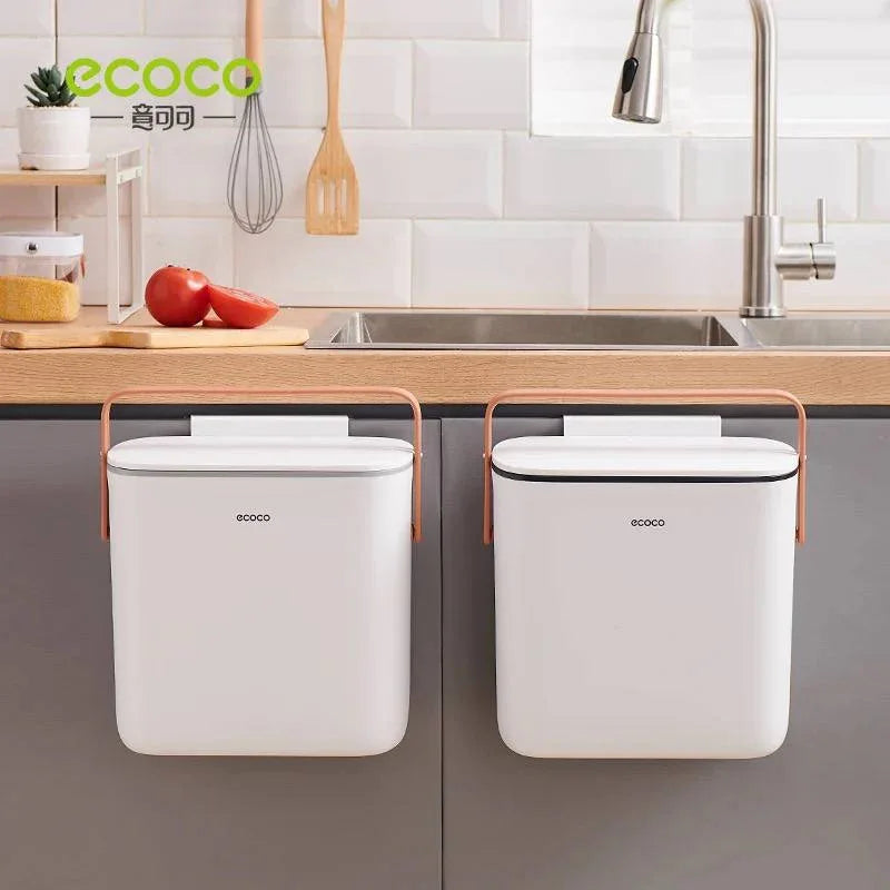 Ecoco Wall Hanging Trash Can – Heavy Duty