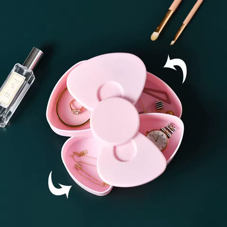 360 Degree Bow Rotating Jewelry Box