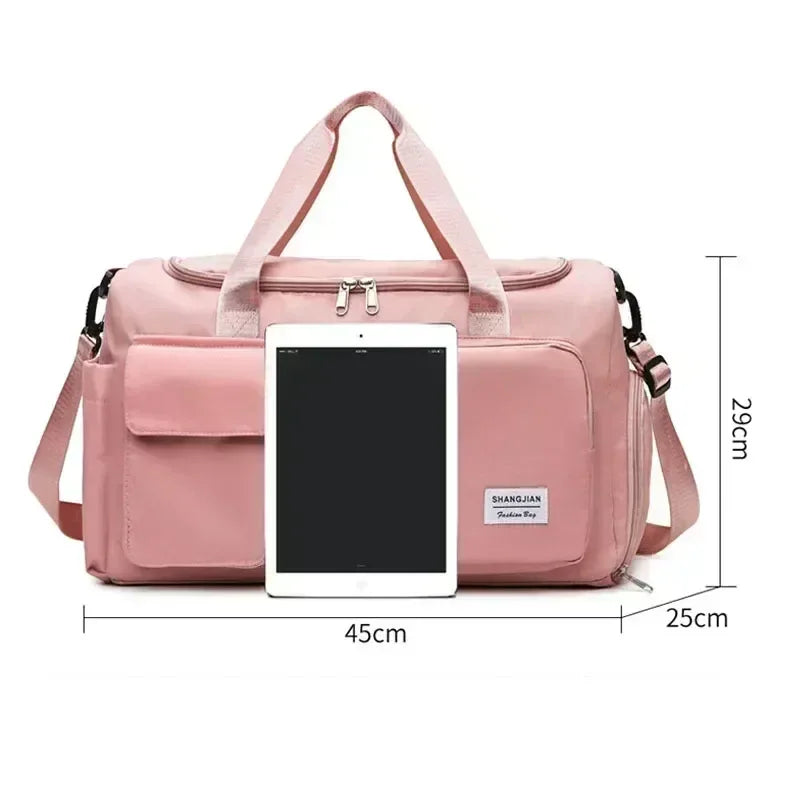 Large Capacity Travel Bag with Shoe Compartment