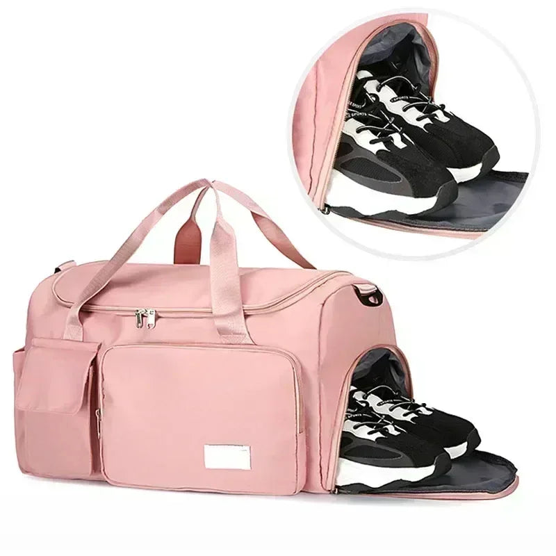 Large Capacity Travel Bag with Shoe Compartment
