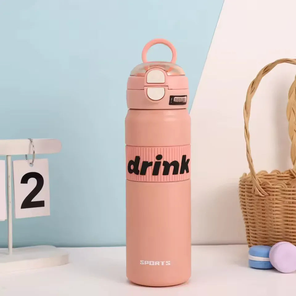 Stainless Steel Sports Water Bottle - Durable & Leakproof
