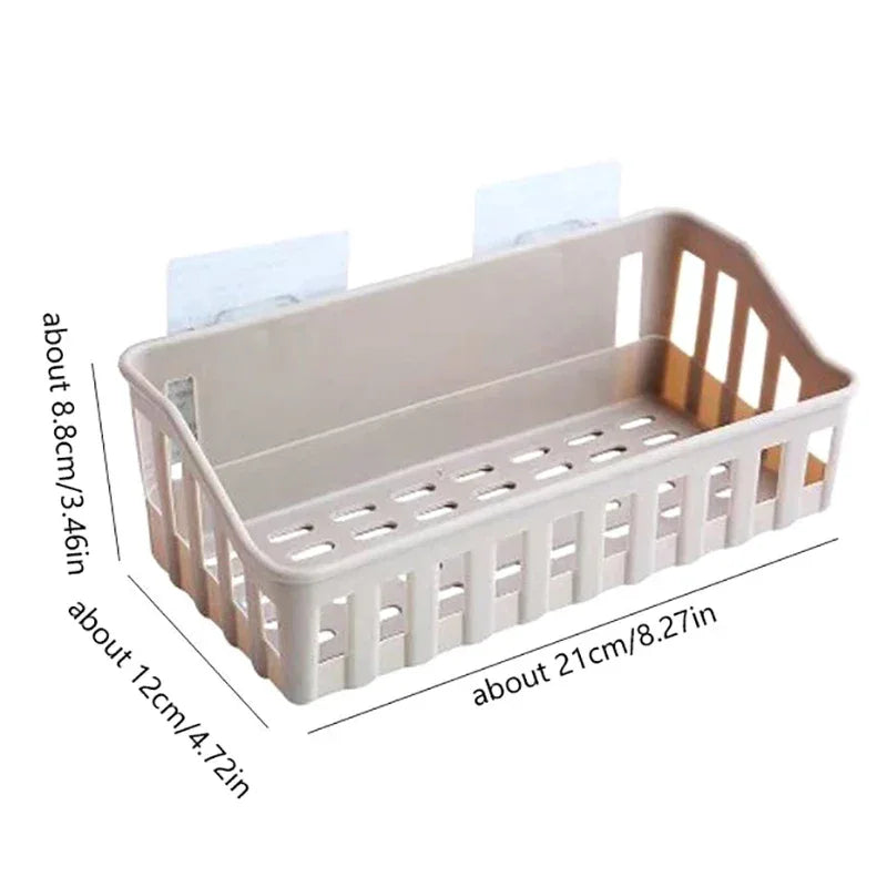 Plastic Bathroom Shelf Organizer - Wall Mount