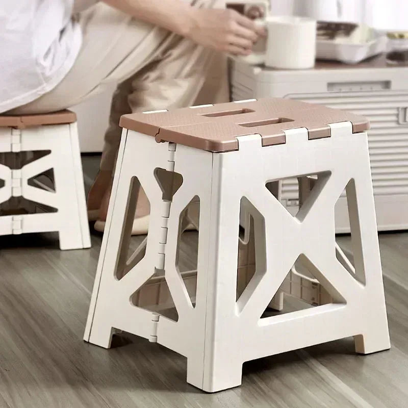 Plastic Foldable Chair for Home Use - Durable Stool