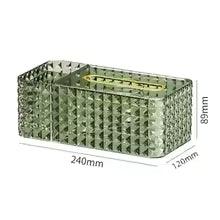 Luxury Plastic Tissue Organizer Box with Lid