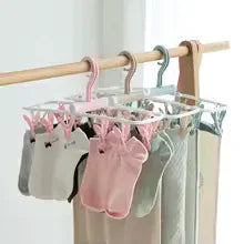 Wide Shoulder Clothes Hanger with Clips