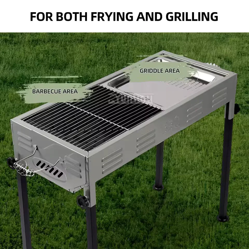 Portable Barbecue Grill for Outdoors - Durable & Easy-to-Use