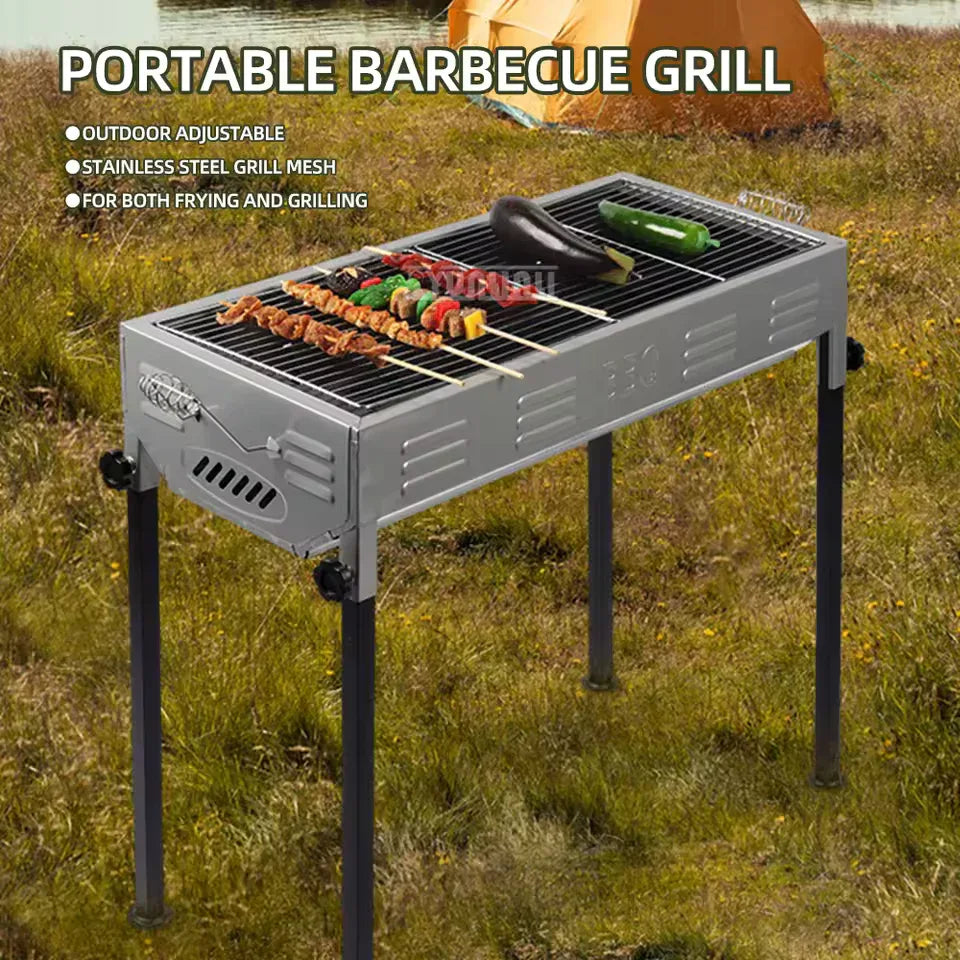 Portable Barbecue Grill for Outdoors - Durable & Easy-to-Use