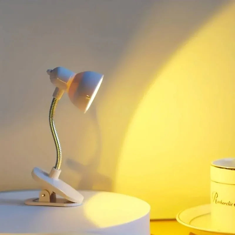 Portable Book Reading Light with Clip & Flexible Neck