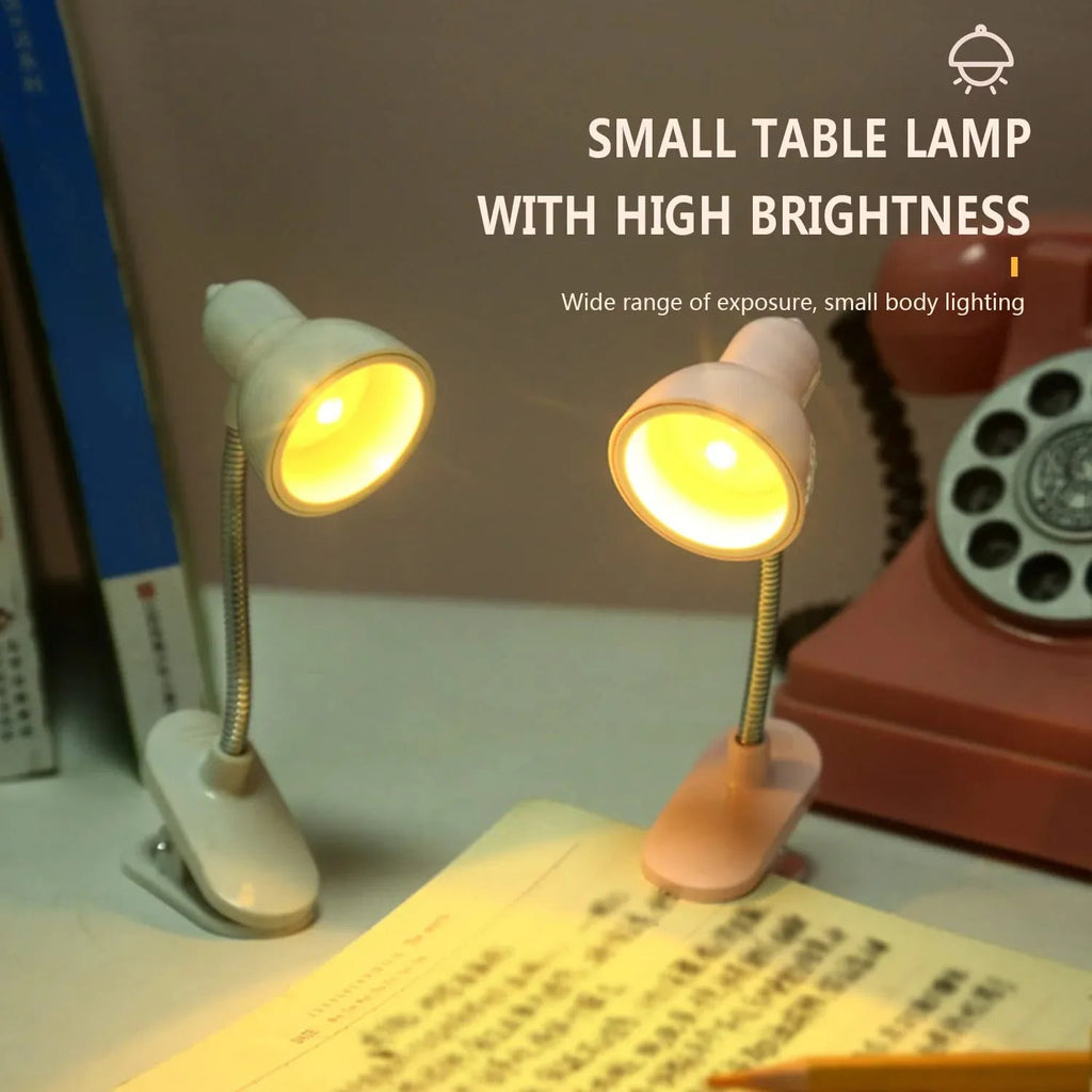 Portable Book Reading Light with Clip & Flexible Neck