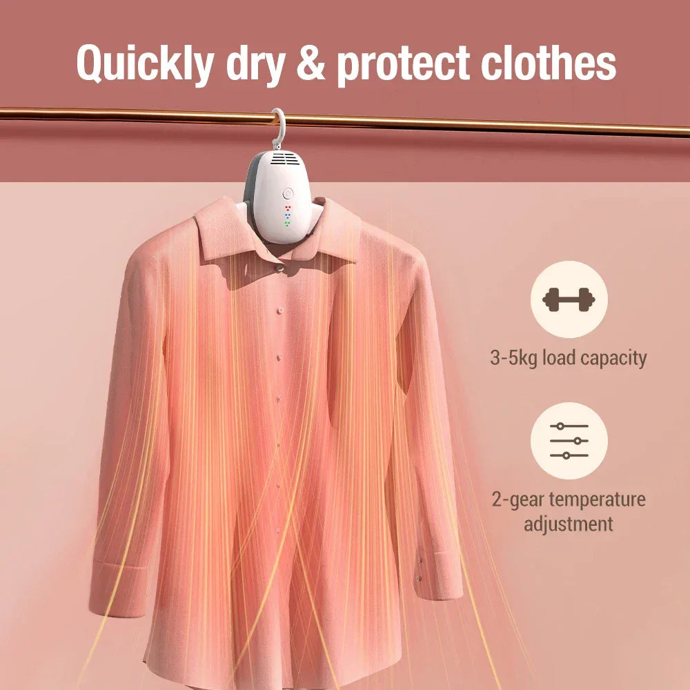 Portable Clothes Dryer with Foldable Hanger