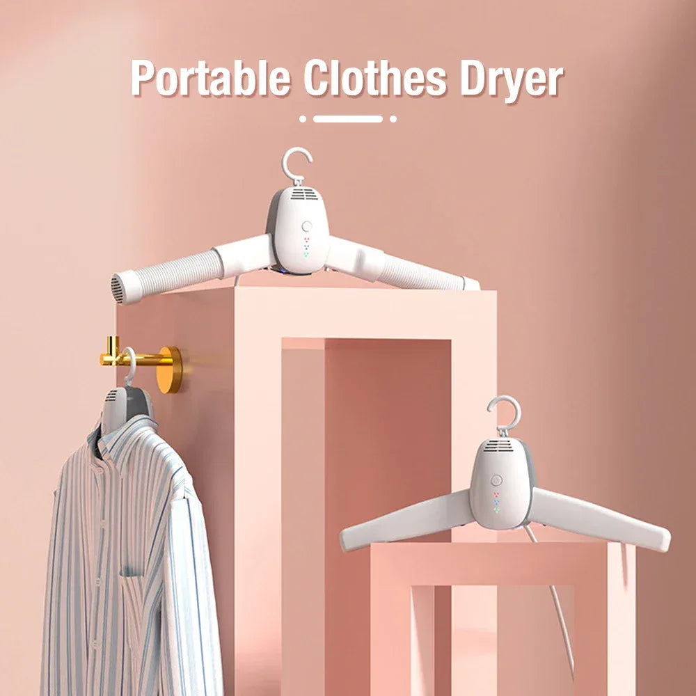 Portable Clothes Dryer with Foldable Hanger