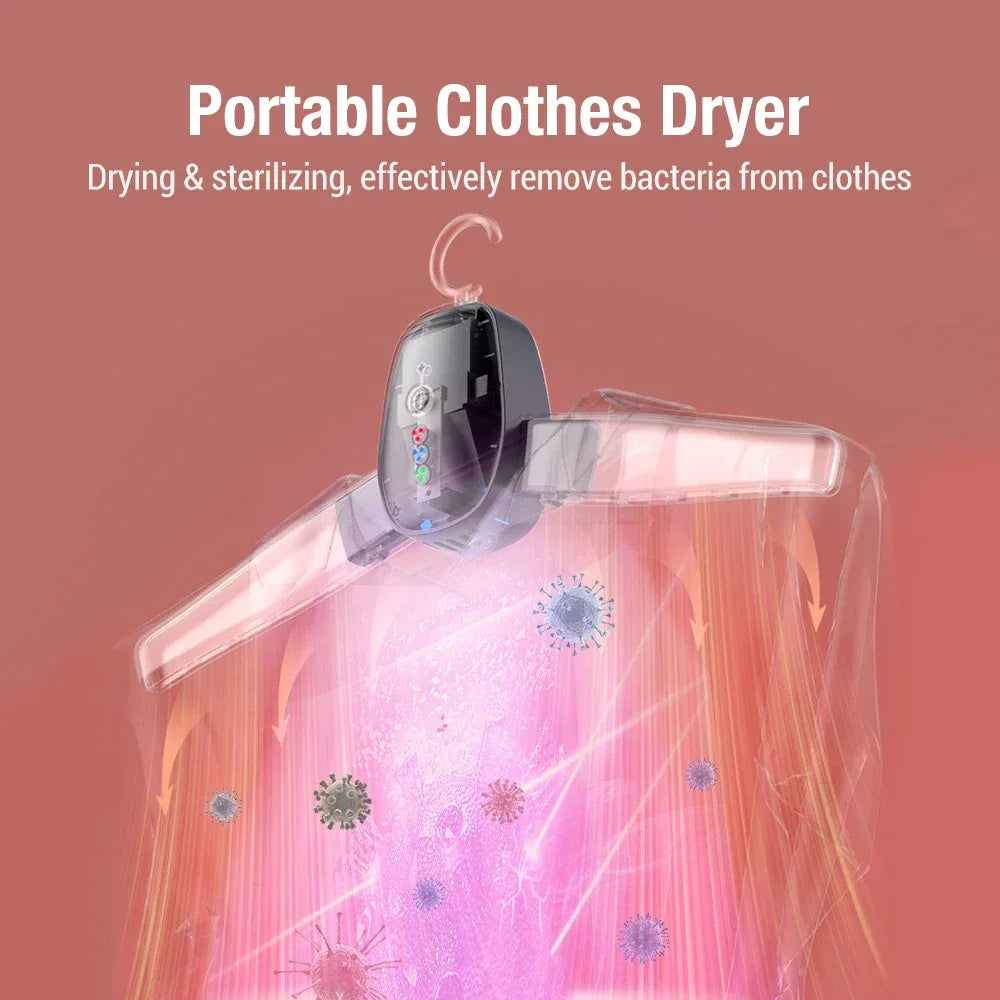 Portable Clothes Dryer with Foldable Hanger