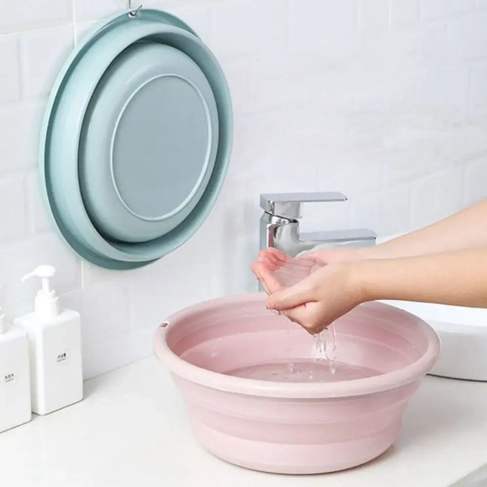 Portable Folding Laundry Tub - Collapsible Basin