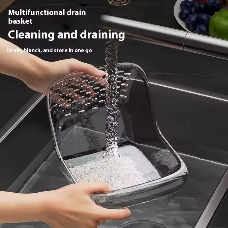 Portable Fruit Colander Drain Basket