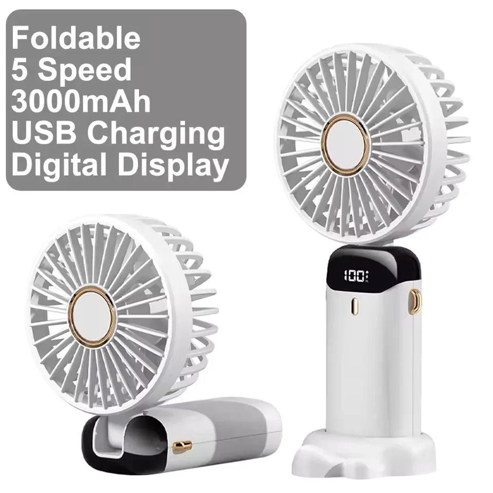 Portable Handheld Fan Rechargeable with USB