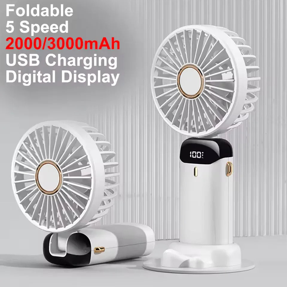 Portable Handheld Fan Rechargeable with USB