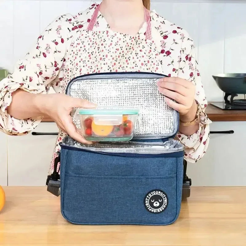 Oxford Cloth Portable Insulated Lunch Bag