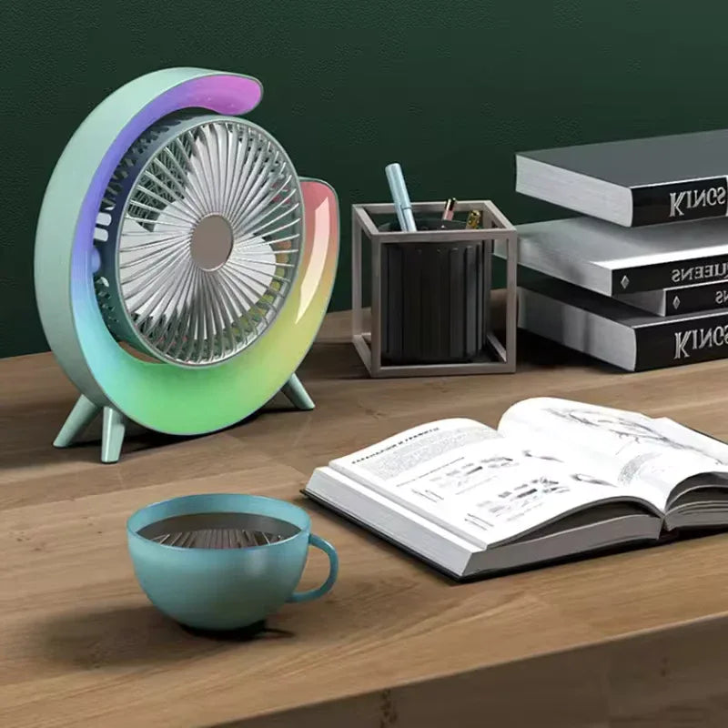 Portable Marquee Fan with Night Light