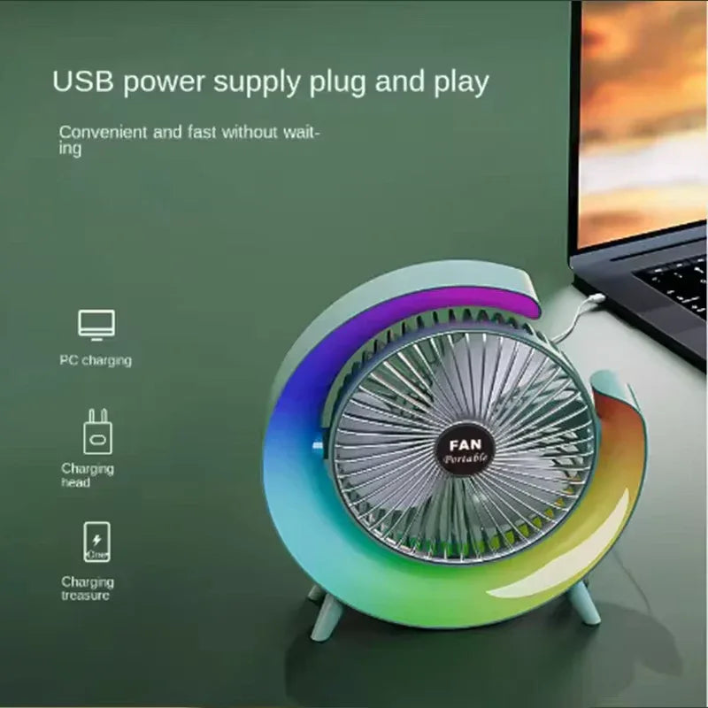 Portable Marquee Fan with Night Light