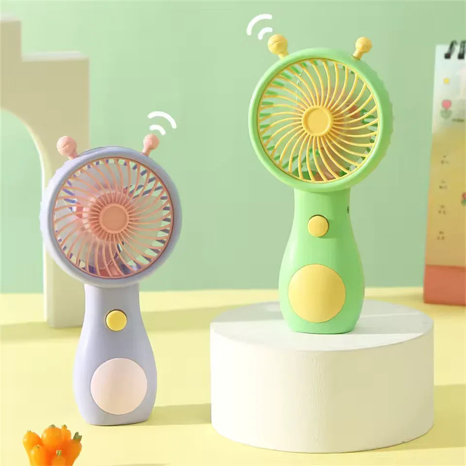 Portable Mini Fan USB Rechargeable - Cute & Compact