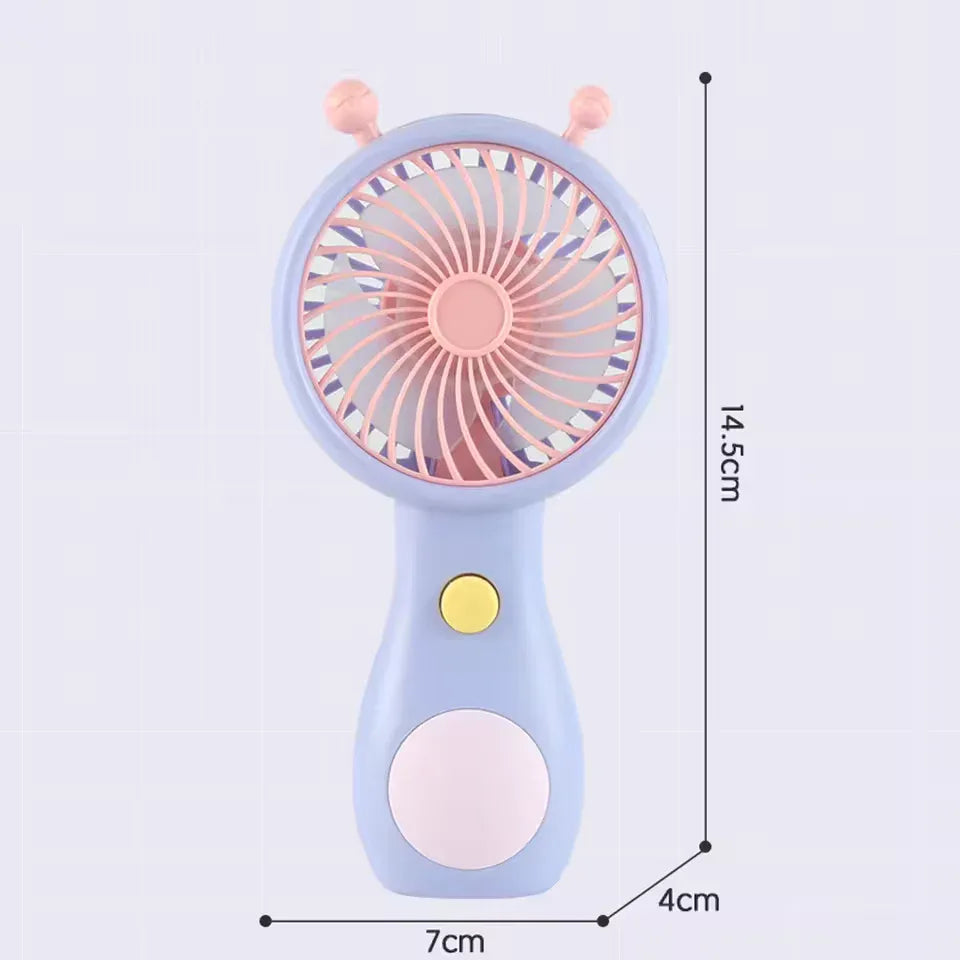 Portable Mini Fan USB Rechargeable - Cute & Compact