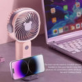 Portable Mini Fan USB Rechargeable with Phone Stand