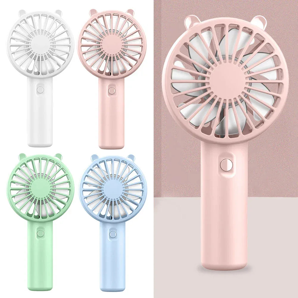 Portable Mini Fan USB Rechargeable with LED Light