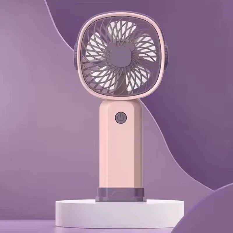 Portable Mini Fan USB Rechargeable with Phone Stand