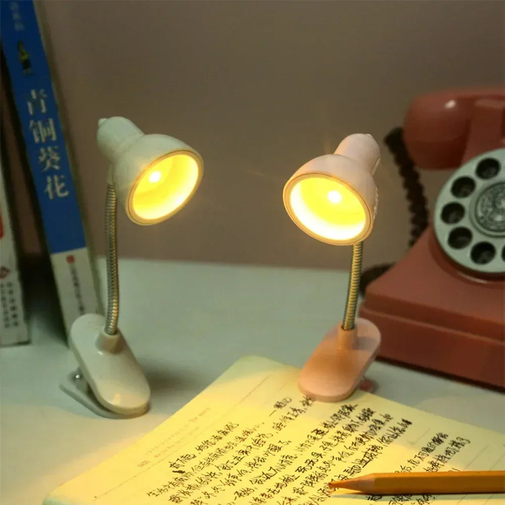 Portable Mini Night Light with Clip Lamp
