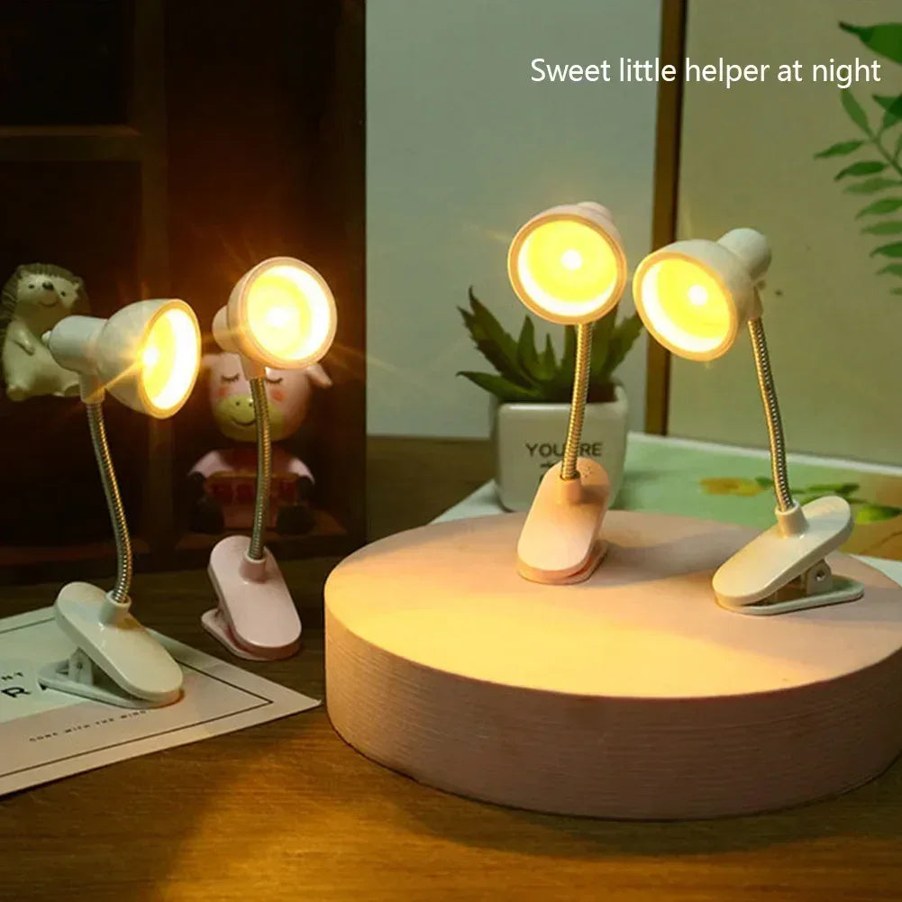 Portable Mini Night Light with Clip Lamp