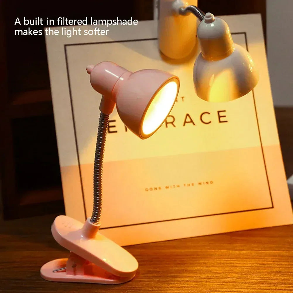 Portable Mini Night Light with Clip Lamp