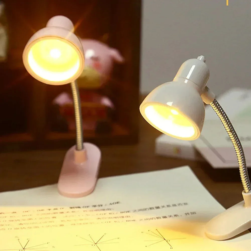 Portable Mini Night Light with Clip Lamp