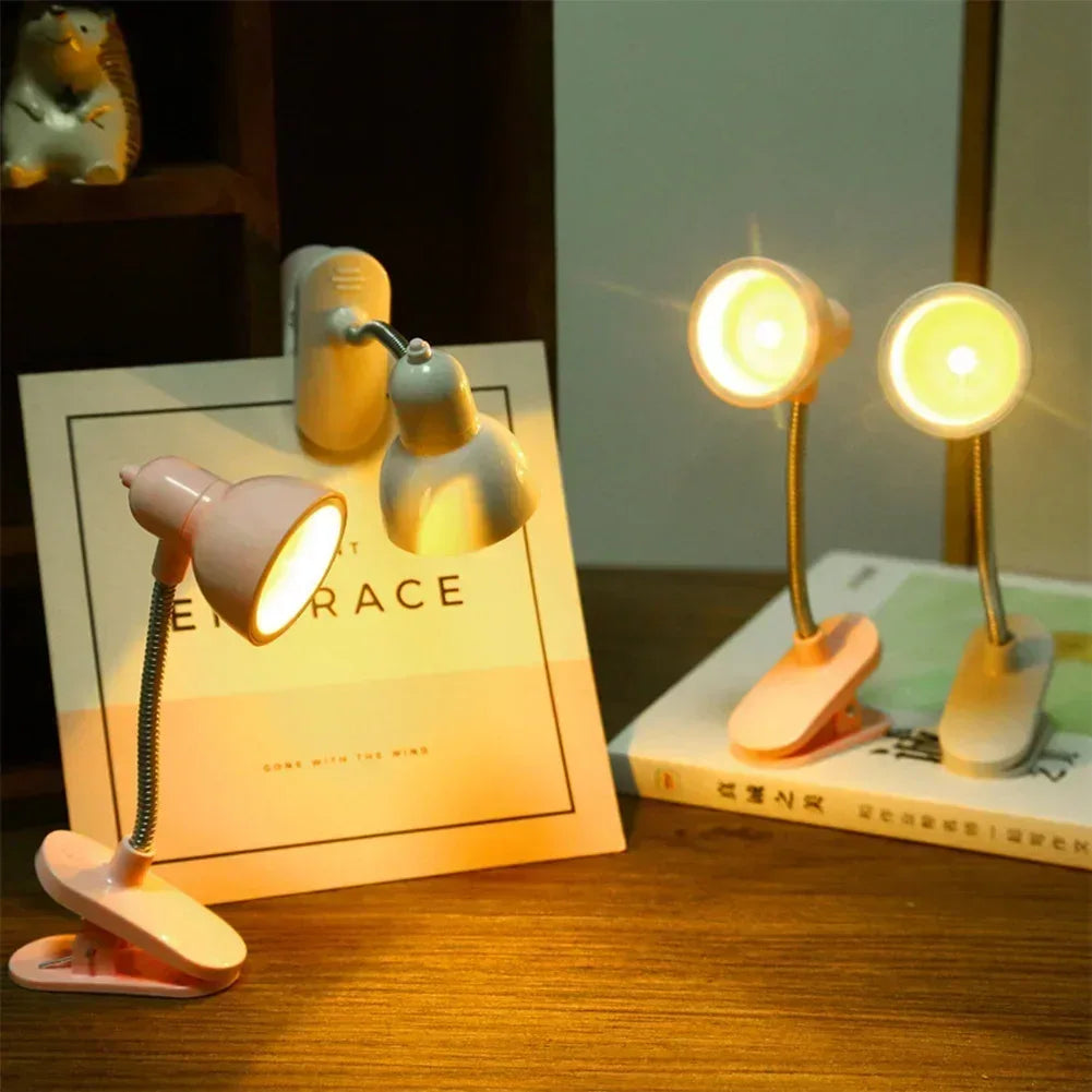 Portable Mini Night Light with Clip Lamp