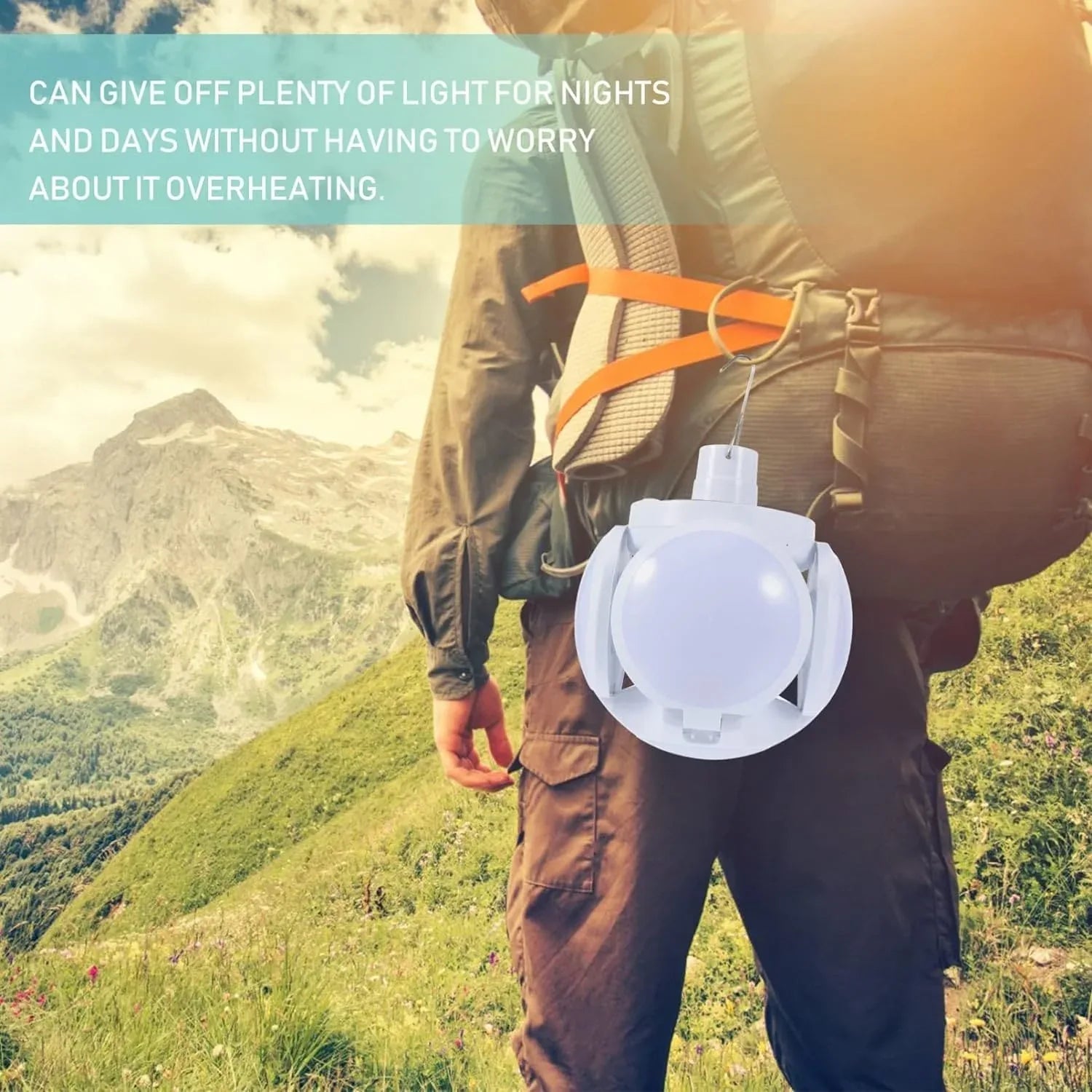 Portable Rechargeable LED Lantern with Universal Hook