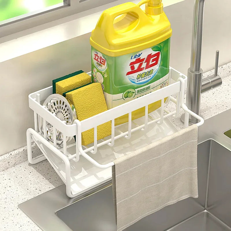 Premium Stainless Steel Sponge Holder Rack