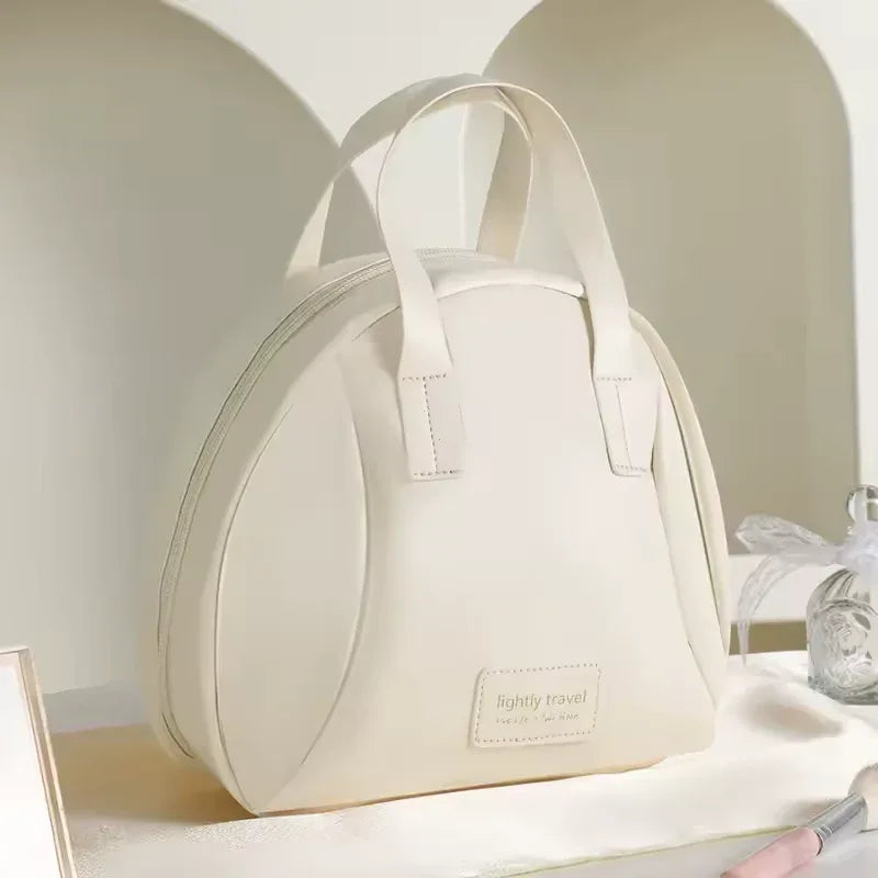 PU leather cosmetic bag for women