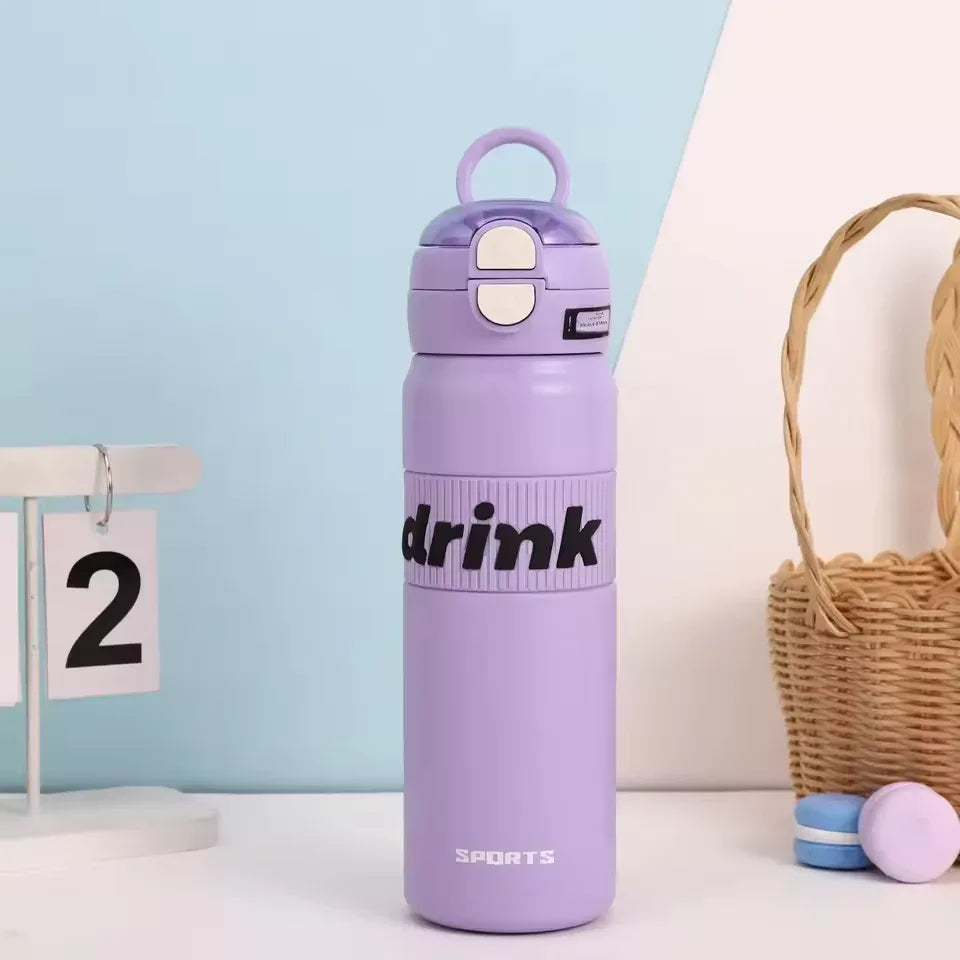 Stainless Steel Sports Water Bottle - Durable & Leakproof