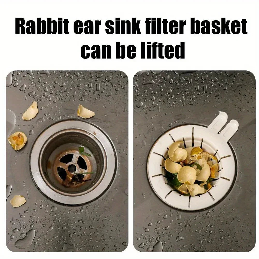 Rabbit Drain Basket Strainer for Kitchen Use