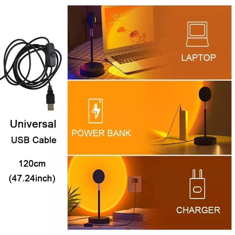 15 in 1 Rainbow Sunset Lamp for Home Decor