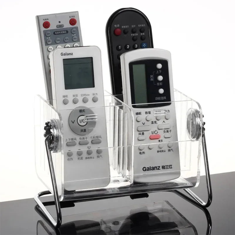Clear Remote Control Storage Box Organizer
